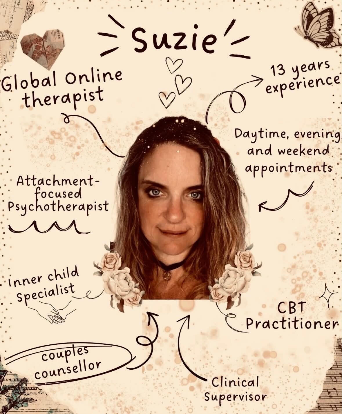 Suzie Pugh. counsellor, psychotherapist. CBT. The Counselling and Therapy Cottage, online counselling UK.